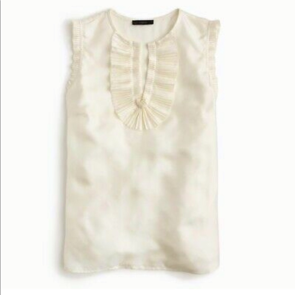 NWT Jcrew 100% silk Margot top.